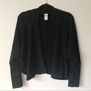 Needle & Thread Black Shimmer Stripe Cardigan